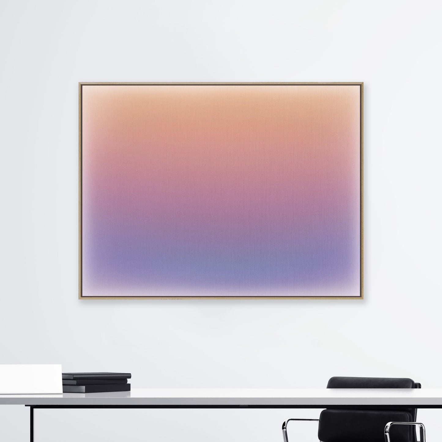 Tableau horizontale Kupko avec cadre en bois